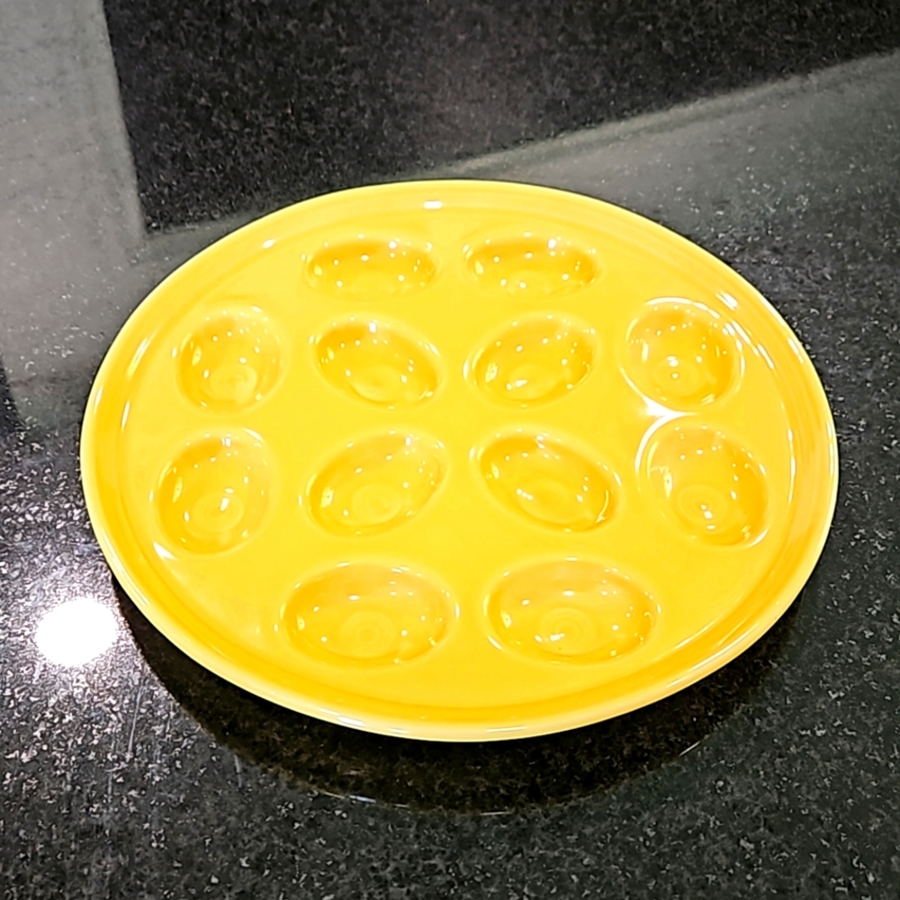 Fiesta Ware Egg Plate